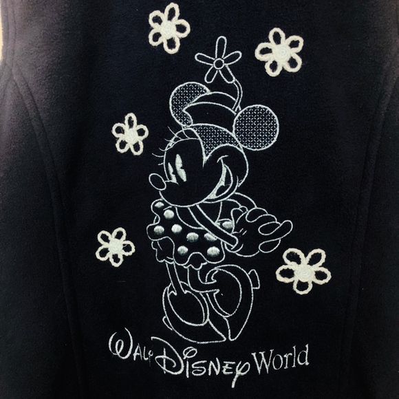 [Disney World] Blue Minnie Mouse Fleece Vest - Picture 4 of 7